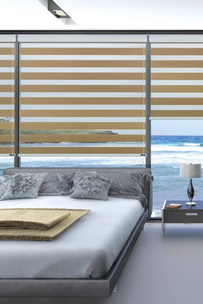Modern office blinds installed by FIZONE OFFICE SYSTEM for light control and privacy