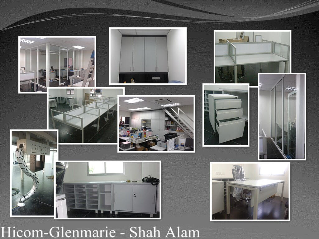 Completed office installation project by FIZONE OFFICE SYSTEM featuring workstations and modern furniture