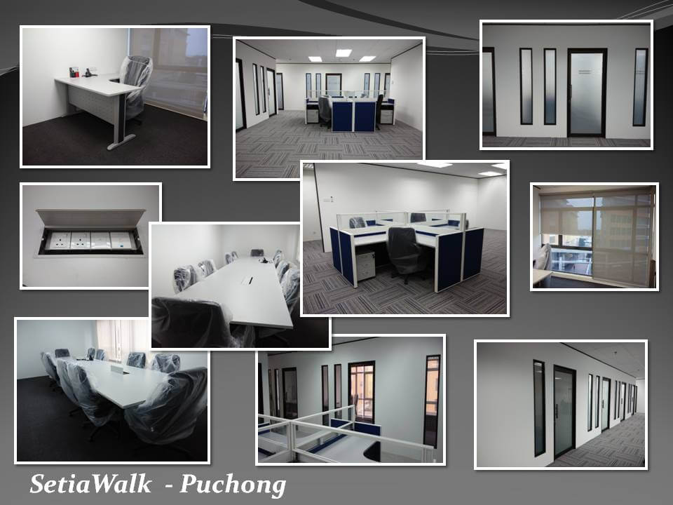 Completed office installation project by FIZONE OFFICE SYSTEM featuring workstations and modern furniture