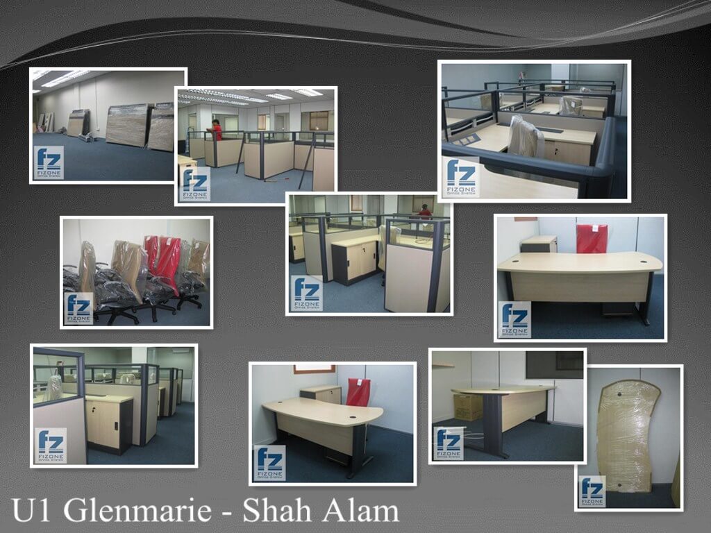Completed office installation project by FIZONE OFFICE SYSTEM featuring workstations and modern furniture