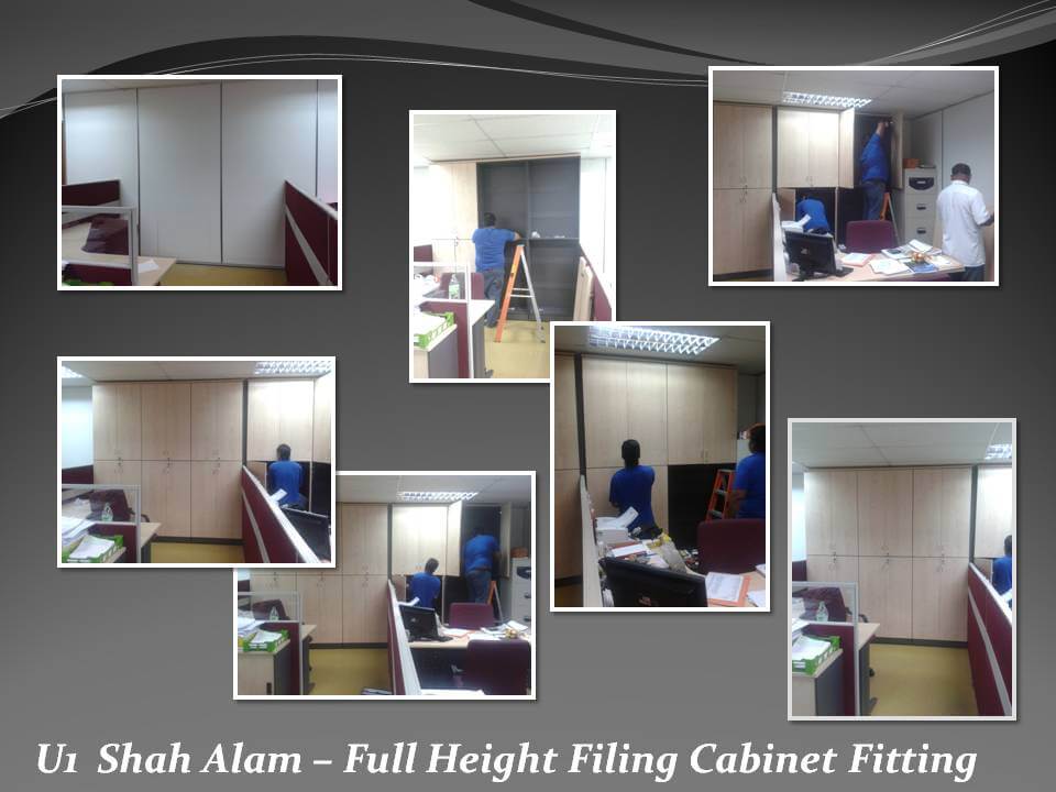 Completed office installation project by FIZONE OFFICE SYSTEM featuring workstations and modern furniture